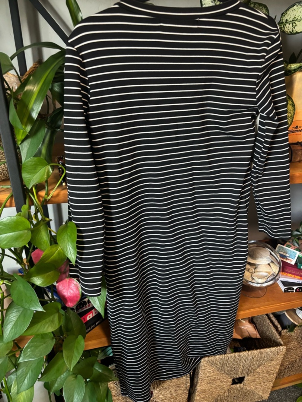 Sonnet James Black & White Striped Long Sleeve Play Dress | Small - Picture 5 of 5